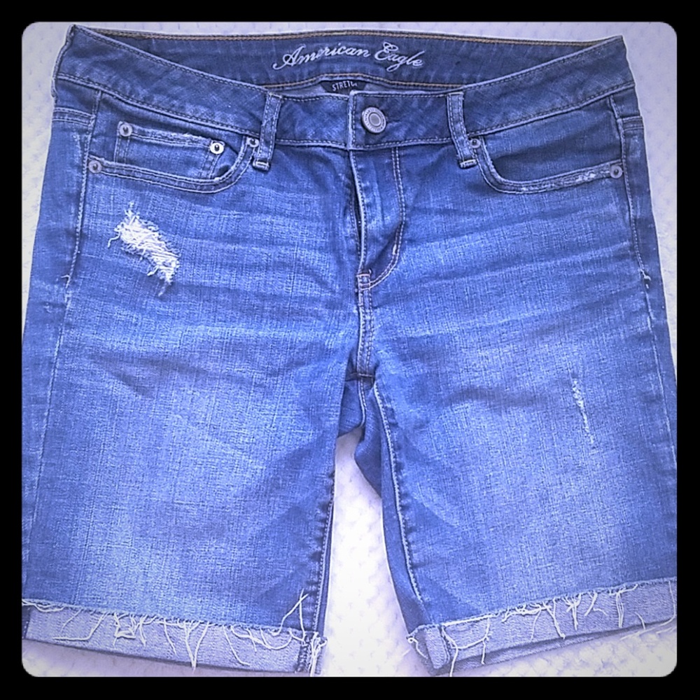 American Eagle Distressed jean shorts
